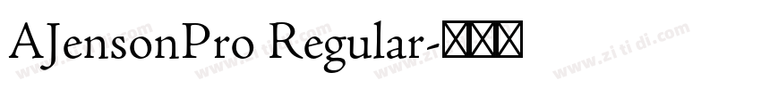 AJensonPro Regular字体转换